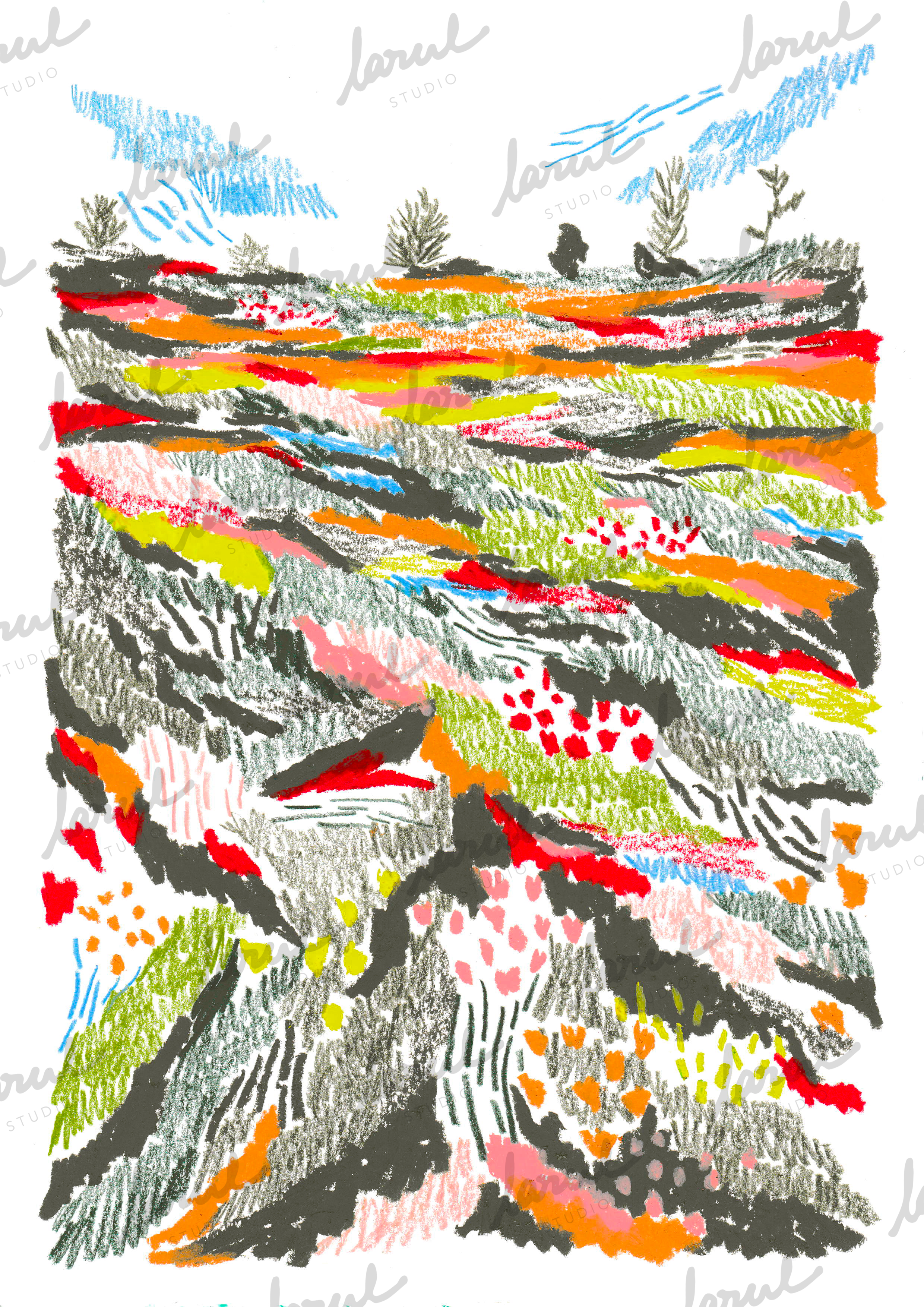 Le paysage d'Ardèche